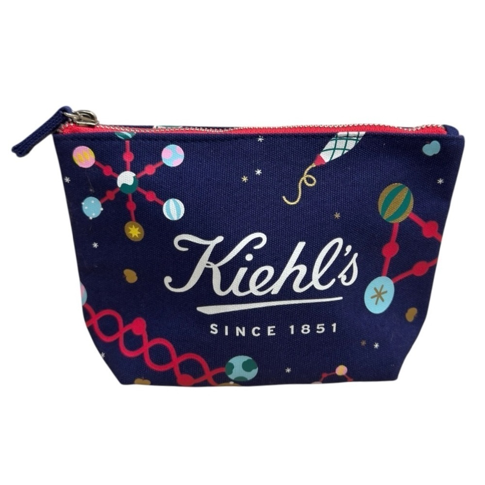 Kiehl’s Limited Edition Cosmetic Bags Travel Makeup Pouch Set Holiday Christmas - Picture 4 of 14